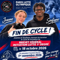🤼‍♂️ Le Paris Lutte Olympique investit dans la formation de ses cadres !